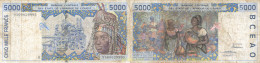 1370 AFRICA OCCIDENTAL FRANCESA 2002 ETATS DE L' AFRIQUE DE L'OUEST 5000 FRANCS 2002 - West-Afrikaanse Staten