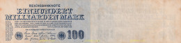 1483 ALEMANIA 2019 GERMANY 100 MILLIARDEN MARK 1923 DEUTSCHES REICH WEIMARER REPUBLIK - Andere & Zonder Classificatie