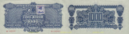 1890 CHECOSLOVAQUIA 1945 CZECHOSLOVAKIA 1000 KORUN 1945 SPECIMEN - Tschechoslowakei