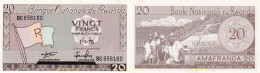 1978 RUANDA 1976 RWANDA 1976 20 FRANCS - Ruanda-Burundi