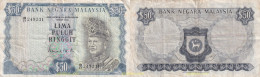 2135 MALASIA 1976 1976 MALAYSIA 50 RINGGIT - Maleisië