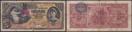 2269 MEXICO 1910 MEXICO BANCO FEDERAL 5 PESOS 1910 - México