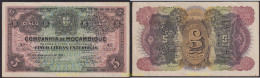 2487 MOZAMBIQUE 1934 MOZAMBIQUE 5 LIBRAS ESTERLINAS 1934 CANCELADO - Mozambico