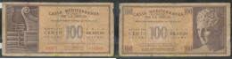 2972 GRECIA 1941 GREECE 100 DRACHMAS CASSA MEDITERRANEA 1941 - Griekenland