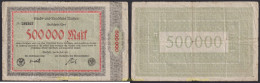 3137 ALEMANIA 1923 GERMANY 500000 MARK AACHEN 1923 - Bestuur Voor Schulden