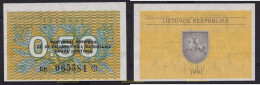 3322 LITUANIA 1991 LATVIA 0,50 TALONAS 1991 - Lituania