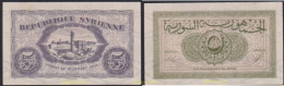 3567 SIRIA 1942 SYRIENNE 5 PIASTRES 1942 UN - Syrien