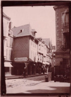 Dinan * Rue Et Pharmacie Des Cordeliers * Photo Ancienne Albuminée Circa 1895/1905 * Format 12x9cm - Dinan