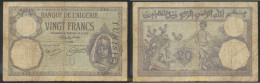 3593 TUNEZ 1929 TUNISIA 20 FRANCS 1929 - Tunisie