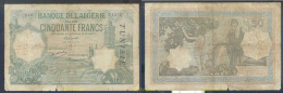 3594 TUNEZ 1936 TUNISIA 50 FRANCS 1936 - Tusesië