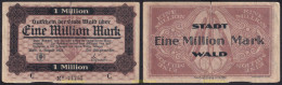 3639 ALEMANIA 1923 GERMANY 1000000 MARK 1923 STADT WALD - Reichsschuldenverwaltung