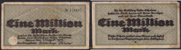 3644 ALEMANIA 1923 GERMANY 1000000 MARK 1923 HERNE - Administración De La Deuda