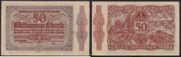 3661 ALEMANIA 1923 50 MILLIONEN MARK 1923 DUISBURG - Imperial Debt Administration