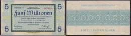 3666 ALEMANIA 1923 5000000 MARK 1923 AMTSHAUPTMANNSCHAFT - Administración De La Deuda