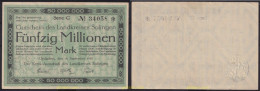 3684 ALEMANIA 1923 GERMANY 50000000 MARK LANDKREISES SOLINGEN 1923 - Bestuur Voor Schulden