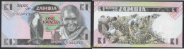 4304 ZAMBIA 1980 ZAMBIA 1 KWACHA 1980 SIGNATURE 5 - Sambia