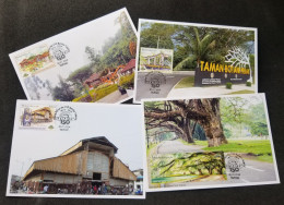 Malaysia 150th Anniversary Taiping City 2024 Lake Tree Tourism Market Botanic Park (maxicard) *concordance Postmark - Malaysia (1964-...)
