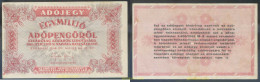 4567 HUNGRIA 1946 1946 HUNGARY EGYMILLIO ADOPENGOROL - Hongrie