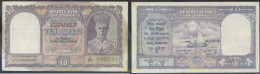 4591 INDIA 1943 INDIA 10 RUPEE 1943 - Indien