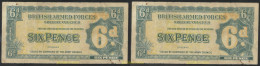4684 GRAN BRETAÑA 1948 BRITISH ARMED FORCES SPECIAL VOUCHERS 6 PENCE 1948 - Collections