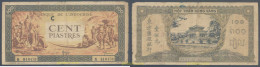 4833 INDOCHINA 1942 INDOCHINE 100 PIASTRES 1942 - 1945 FRENCH MARKET - Indocina