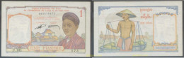 4843 INDOCHINA 1953 FRENCH INDO-CHINA CAMBODIA LAOS AND VIETNAM 10 PIASTRAS 1953 VIETNAM 10 DONG 1 PIASTRE 1953 - Indochine