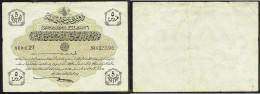 5073 TURQUIA 1916 TURKEY 5 PIASTRAS 1916 PIASTRES - Türkei