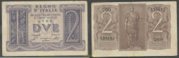 6073 ITALIA 1939 ITALIA 2 LIRE 1939 - Biglietto Consorziale