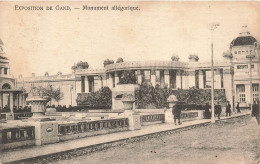 BELGIQUE - Gand - Exposition - Monument Allégorique - Carte Postale Ancienne - Gent