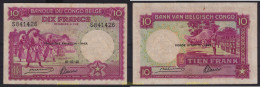 6570 CONGO BELGA 1943 CONGO BELGA 1943 10 FRANCS - Ohne Zuordnung