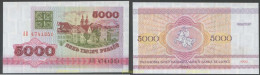 7048 BIELORRUSIA 1992 BELARUS 5000 ROUBLE 1992 - Belarus