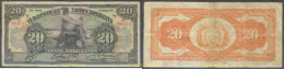 7156 BOLIVIA 1911 BOLIVIA 20 BOLIVIANOS 1911 RED SERIAL - Bolivie