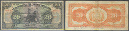 7156 BOLIVIA 1911 BOLIVIA 20 BOLIVIANOS 1911 RED SERIAL - Bolivia