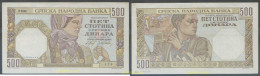 7519 SERBIA 1941 SERBIA 500 DINARA 1941 - Serbie