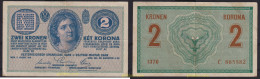 7615 AUSTRIA 1914 AUSTRIA-HUNGARY 2 KRONEN 1914 - Oesterreich