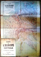 WW2 - Carte De L'EUROPE CENTRALE Du Service Géographique De L'Armée [B]_M277 - Aviación