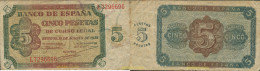 8151 ESPAÑA 1938 5 Pesetas Estado Español Burgos 10 De Agosto De 1938 - Other & Unclassified