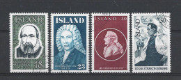 Iceland 1975 Celebrities Y.T. 458/461 (0) - Oblitérés