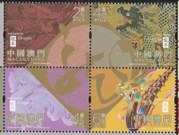 2024 MACAO/MACAU YEAR OF THE DRAGON STAMP 4V - Ongebruikt