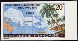 Polynésie Non Dentelés N°17 20f Conférence Du Pacifique Sud Qualité:** - Imperforates, Proofs & Errors