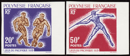 Polynésie Non Dentelés N°22 /23 Jeux Du Pacifique Sud (2 Valeurs) Qualité:** - Imperforates, Proofs & Errors