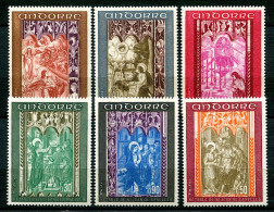 ANDORRE - Lot De 9 Timbres Oblitérés (3 Séries 198/200 - 206/208 - 221/223) - Usati