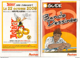 ASTERIX FRANCQ : Catalogue GUIDE DE LA BD Auchan 2009 Avec Bourgeon Mirales Juillard  Et Autres - Astérix