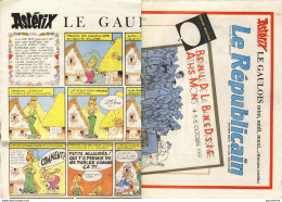 ASTERIX - JC DENIS : Journal LE REPUBLICAIN 1991 Pour Salon Athis Mons - Asterix