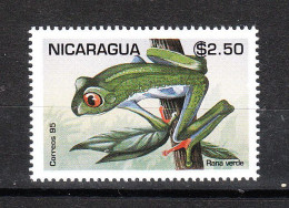 Nicaragua   -  1995. Rana Verde. Green Frog. MNH - Kikkers