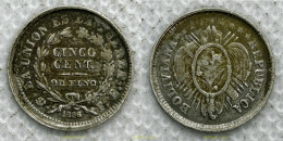 3532 BOLIVIA 1886 BOLIVIA 5 CENTAVOS 1886 - Bolivia