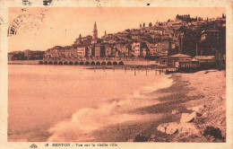 FRANCE - Menton - Vue Sur La Vieille Ville - Carte Postale Ancienne - Menton