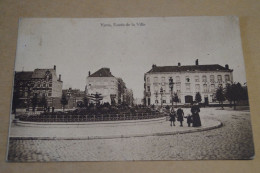 Superbe Ancienne Carte, Ypres,entrée De La Ville,Hotel De L'industrie,1919,pour Collection - Ieper