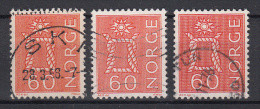 NOORWEGEN - Michel - 1964 - Nr 524/25 C+xAI+yAI+II (Compleet) - Gest/Obl/Us - Usati