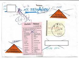 1619e: ATM 31.00 EF Auf Nachnahme- Brief, 1150 Wien 3.6.1993 - Covers